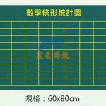 磁性方塊統計圖貼（60*80cm）Magnetic bar graph blackboard sticker