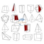 立體幾何框架模型18件套 18pcs a set 3D geometric frame model