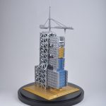 長征2F火箭發射臺組合模型 1:330 Combination Model of Long March 2F Rocket & Launcher Pad