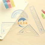 學生用繪圖套尺（四件套）Geometry set for pupil (4 pieces)