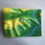 等高線地形模型（可拆卸）大