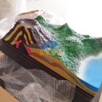 沉積岩地貌模型