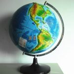 3D立體地形地球儀 英文版 Globe-Physical in english