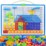 圓釘拼圖連插板 pegboard with 290 pegs