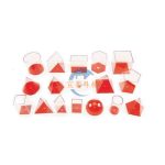 透明立體幾何模型17件套 10cm