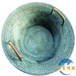 仿古龍洗盆 青銅器 聚寶盆 跳水魚龍盆 風水盆 Bol Taoïste et vibrations de l'eau