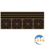 拼音米字格4格黑板貼