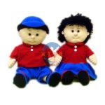 性教育教材布公仔一對 30cm高