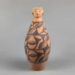 仰韶文化 人頭型彩瓶陶